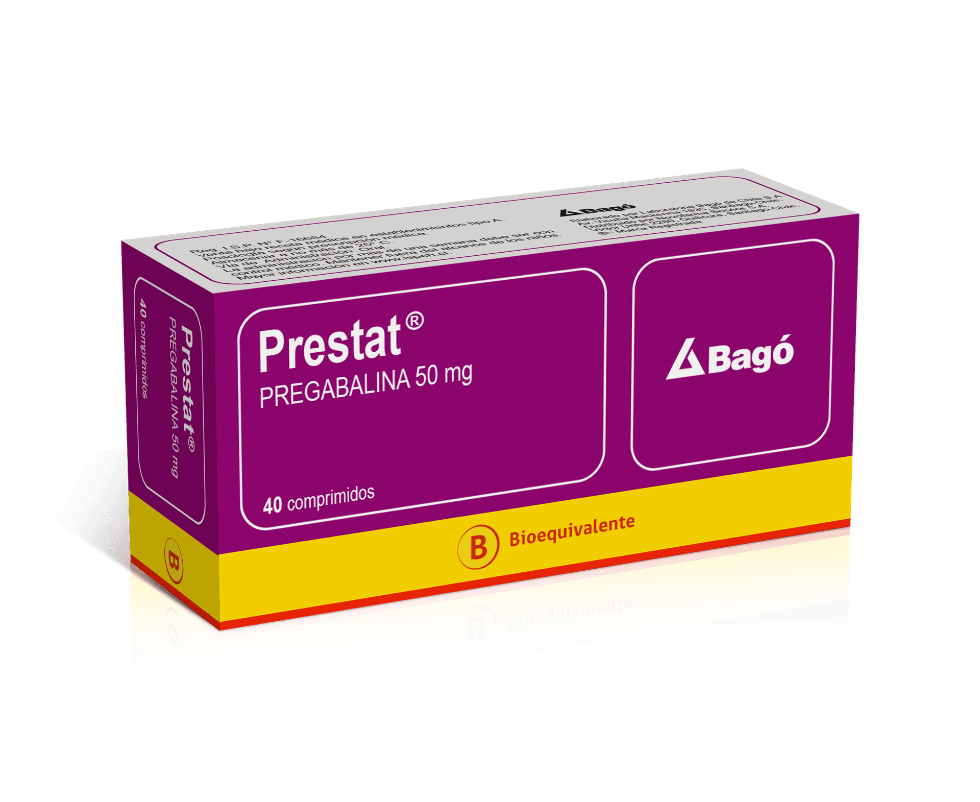 PRESTAT 50MG 40 COMP