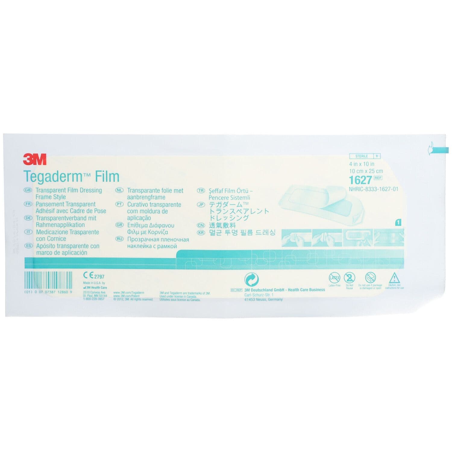 TEGADERM 10 CM X 25 CM (DM)