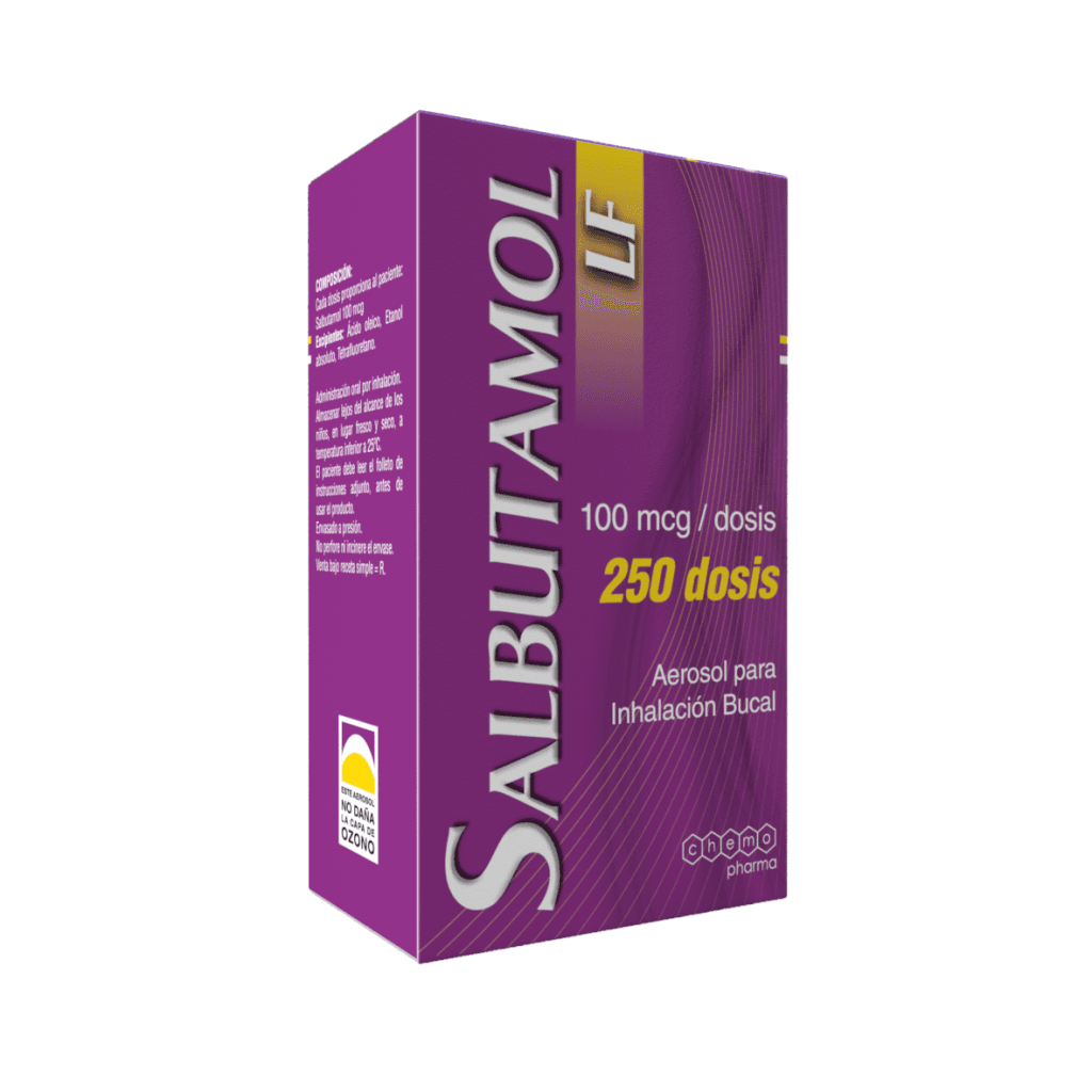 SALBUTAMOL-LF INH.250DS.CHEMOPHARMA