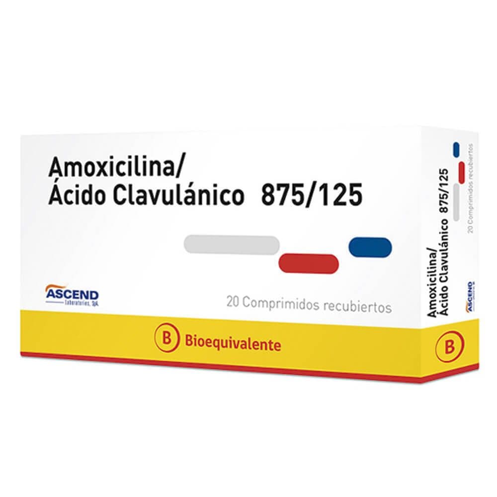 AMOXICILINA+AC.CLAV.875/125MG.20COM.REC.(B.E)ASCEND