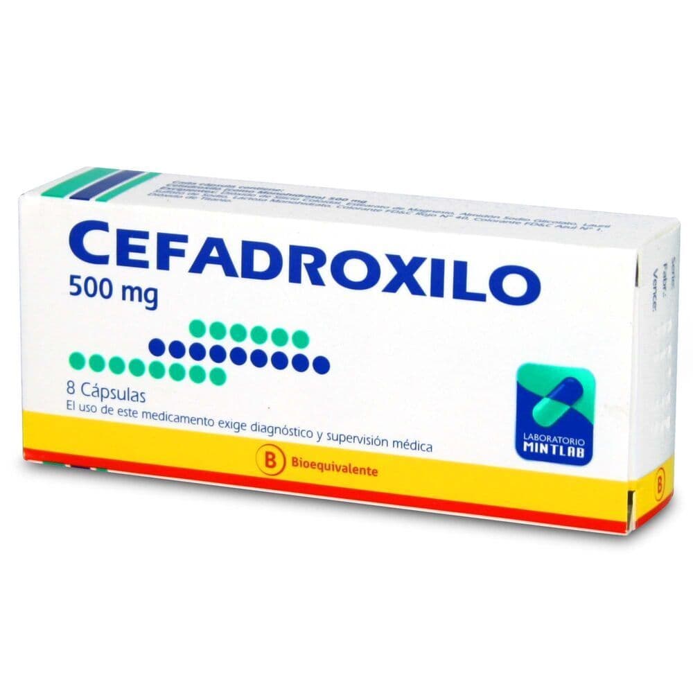 CEFADROXILO 500MG.8CAP.(B.E) MINTLAB