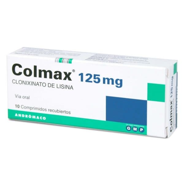COLMAX 125MG 10 COMP REC (CLONIXINATO DE LISINA)