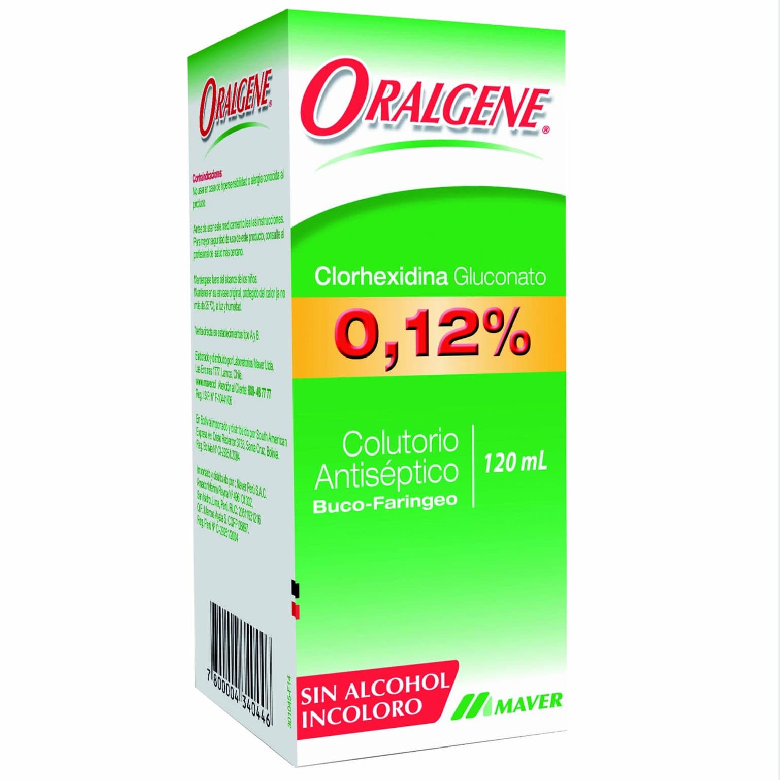 ORALGENE 0.12% 120ML.