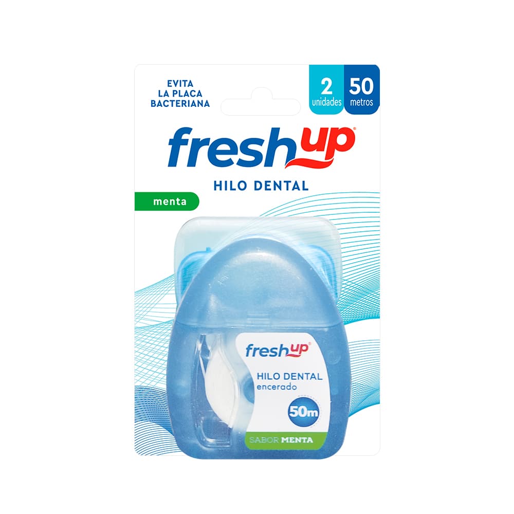 FRESH UP HILO DENTAL MENTOLADO X 50 MTS X 2