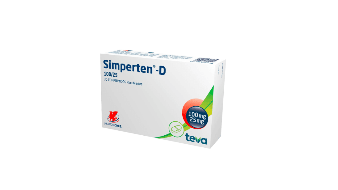 SIMPERTEN D 100/25MG.30COM.REC.