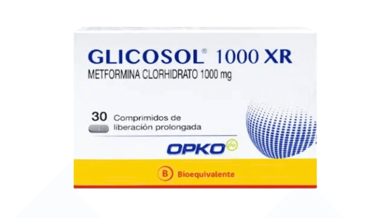 GLICOSOL XR COM 1000 MG X 30