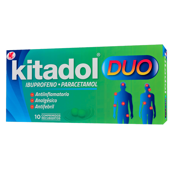 KITADOL-DUO 10 COMP.REC. (PARACETAMOL+IBUPROFENO)