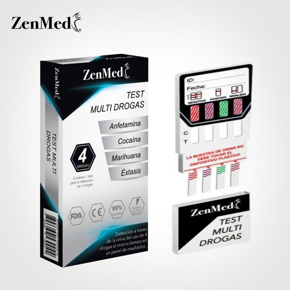 TEST MULTIDROGAS 4 TEST X 1 UNID ZENMED