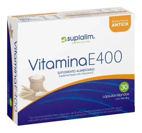 VITAMINA E400 CAPSULAS BLANDAS X 30