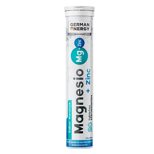 MAGNESIO + ZINC X 20 TABLETAS EFERV. GERMAN ENERGY