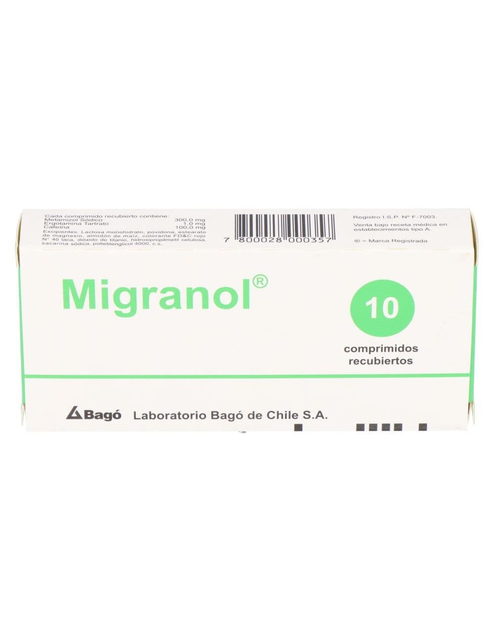 MIGRANOL 10COM.REC.