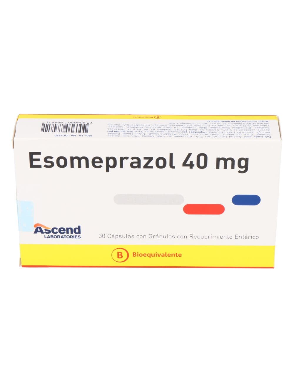 ESOMEPRAZOL CAP 40 MG X 30 ASCEND (BE)