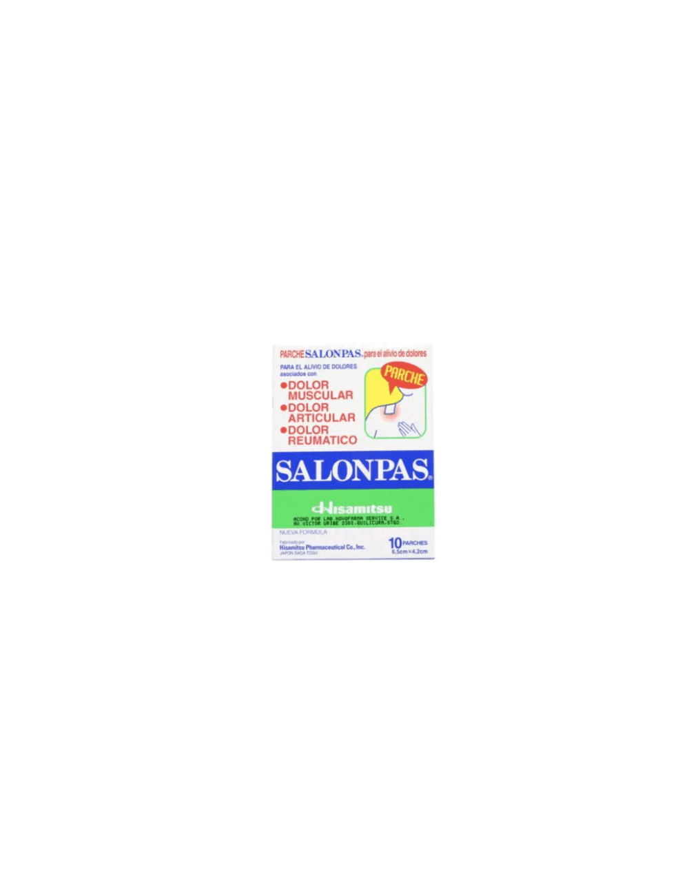 SALONPAS 1SOBRE.10PARCHES