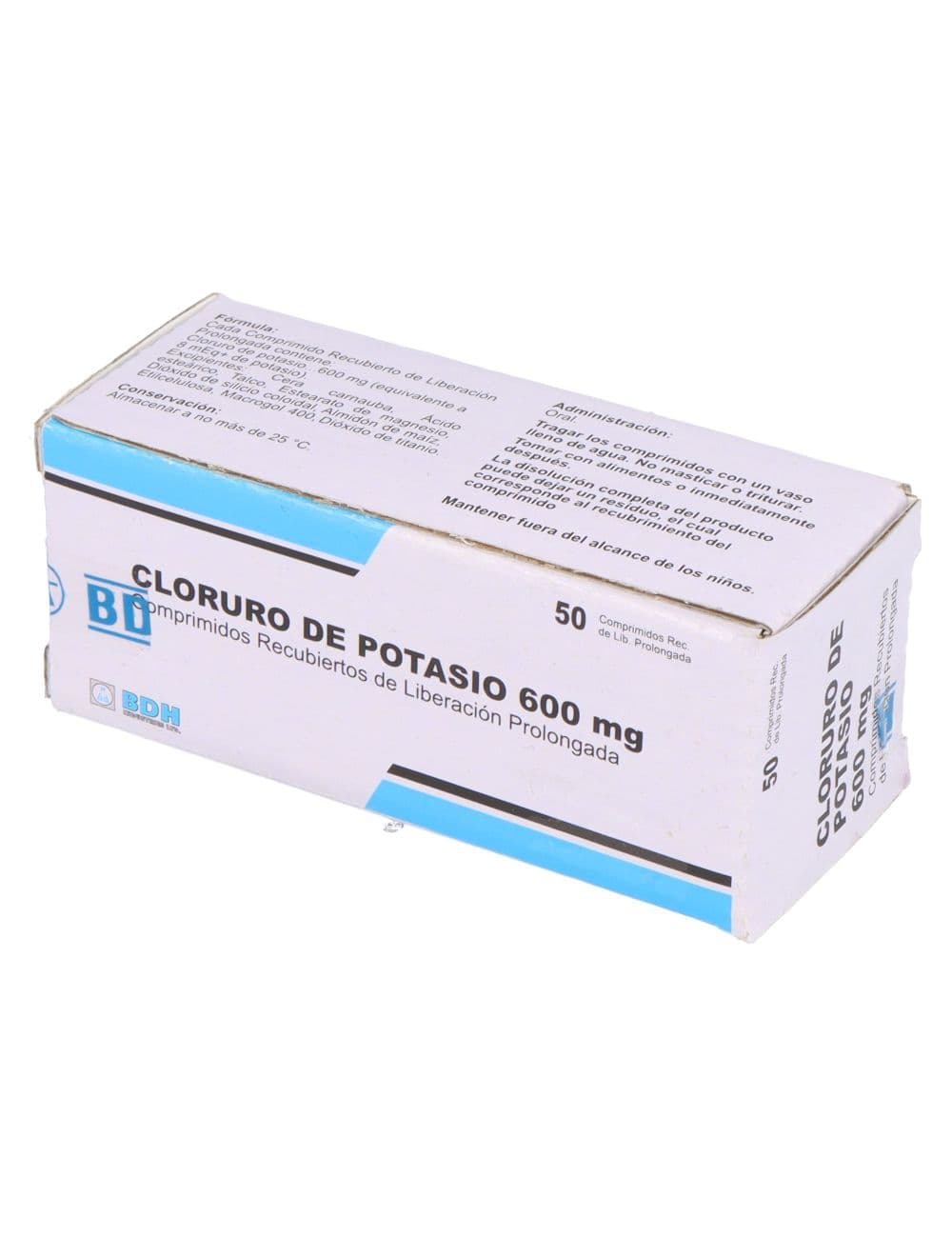 CLORURO DE POTASIO COM 600 MG X 50 BPH