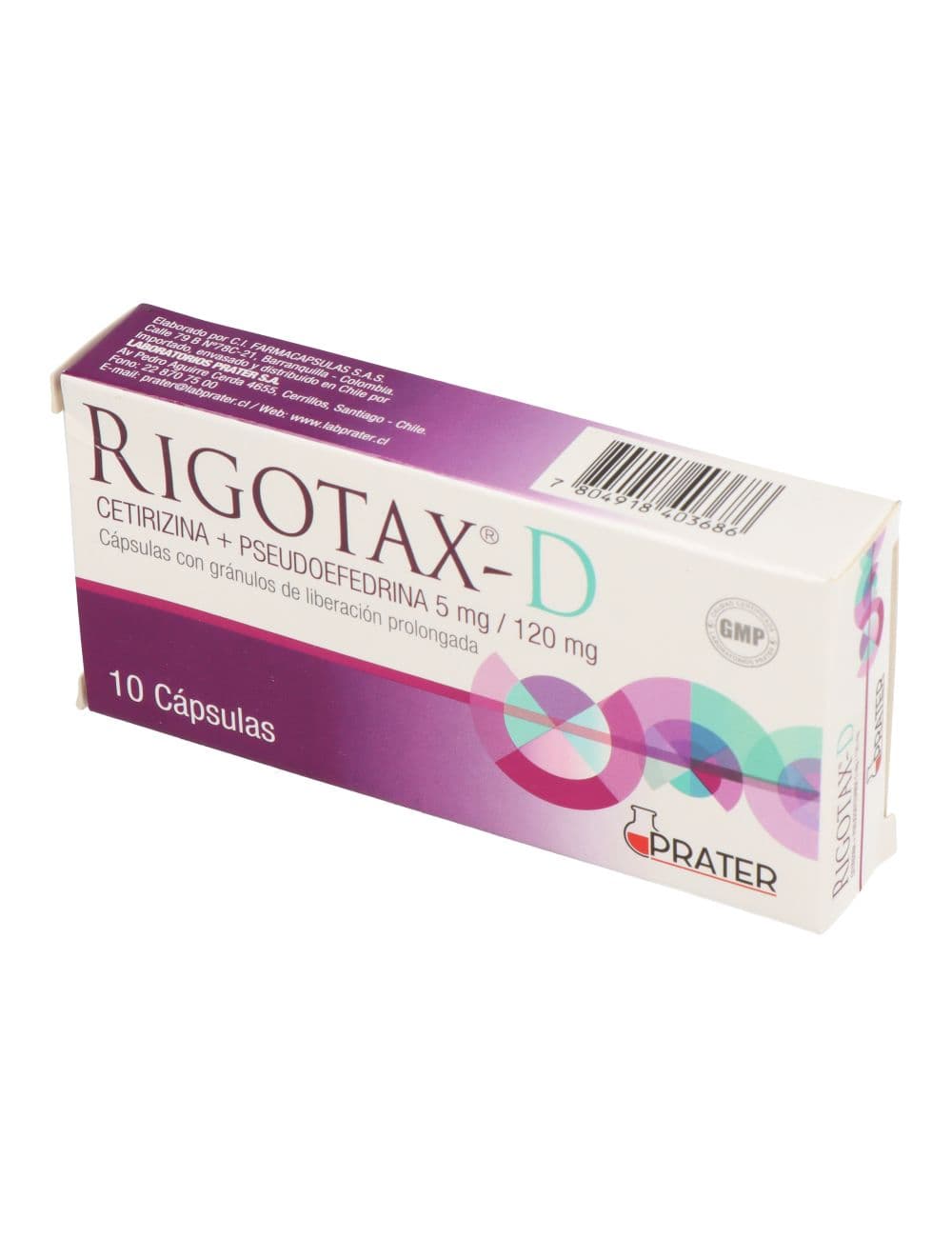 RIGOTAX-D 10CAP.