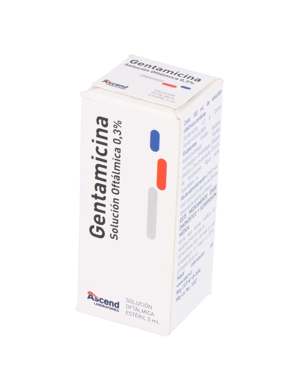 GENTAMICINA 0.3% SOL.OFT 5ML.ASCEND