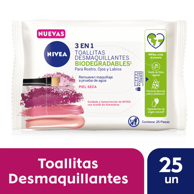 NIVEA FACE TOALLITAS DESMAQUILLANTES SUAVE