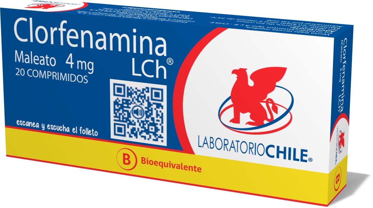 CLORFENAMINA 4MG.20COM.(B.E) CHILE
