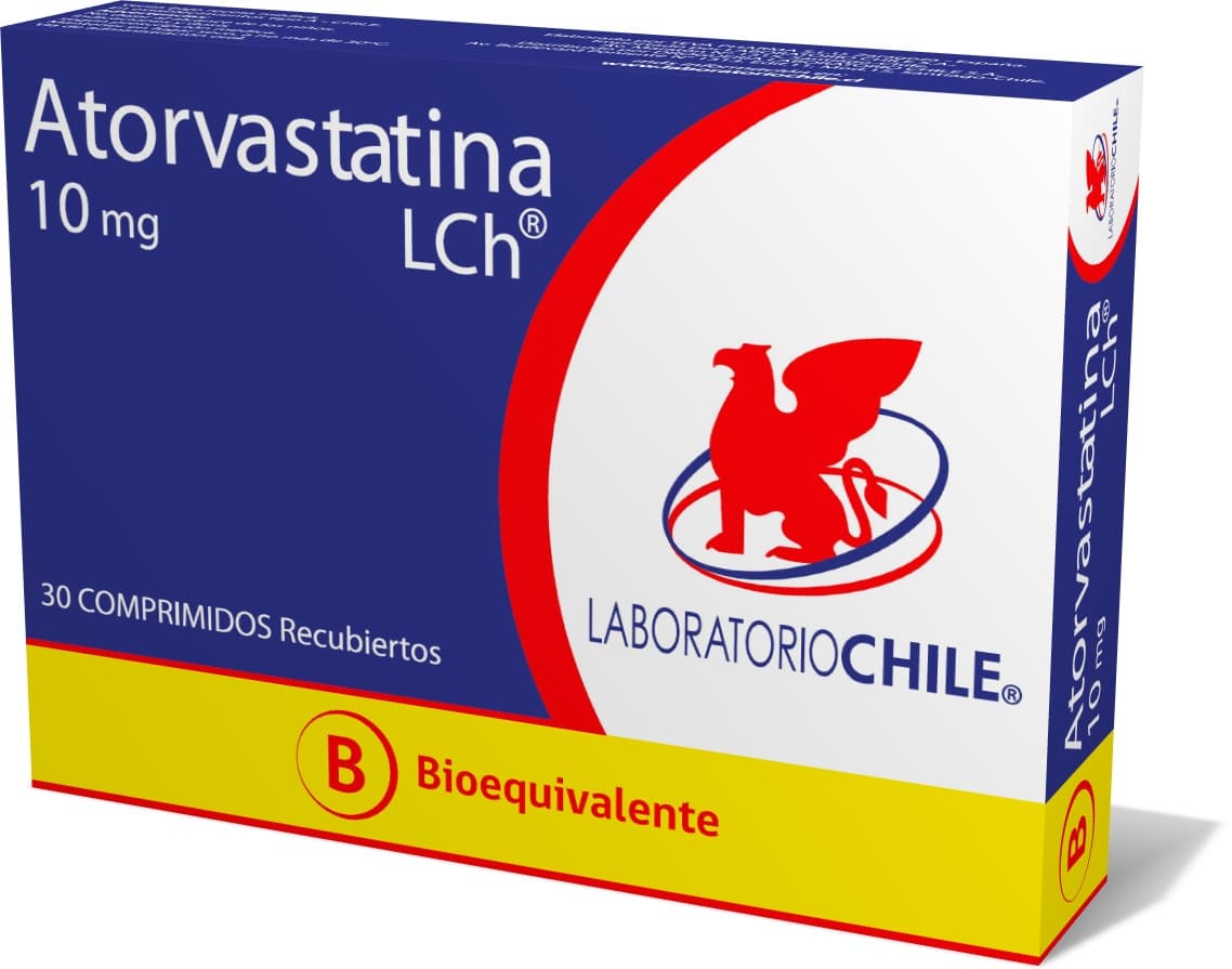 ATORVASTATINA 10MG.30COM. (B.E) CHILE