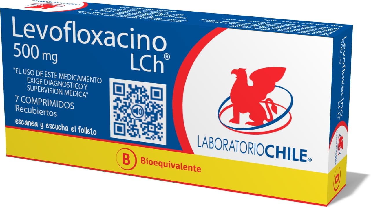 LEVOFLOXACINO 500MG.7COMP. LCHILE
