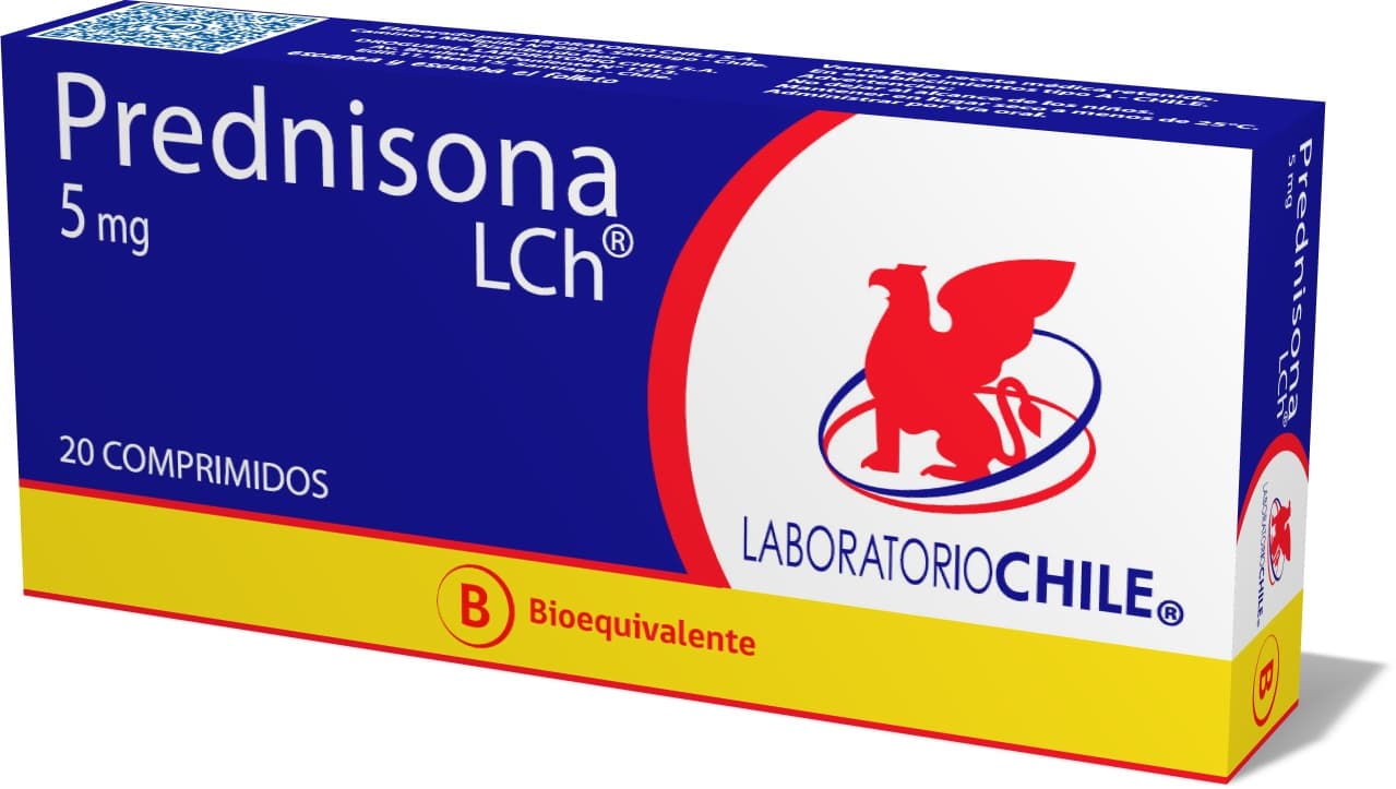 PREDNISONA 5MG.20COM. (B.E) LCHILE