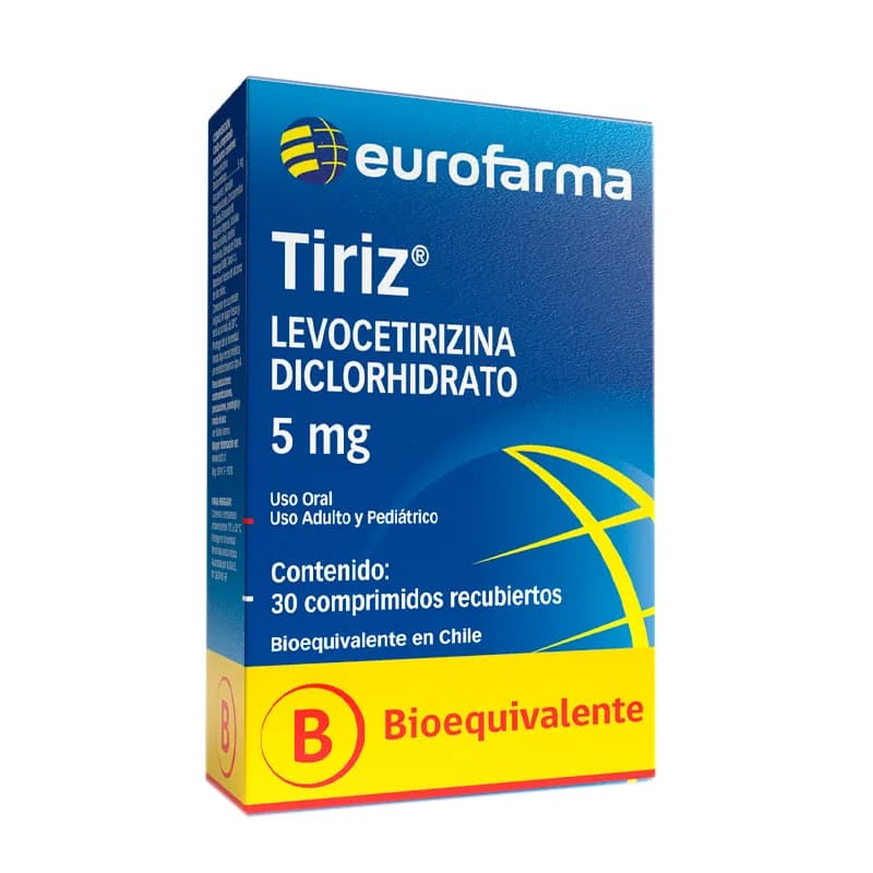 TIRIZ COM 5 MG X 30